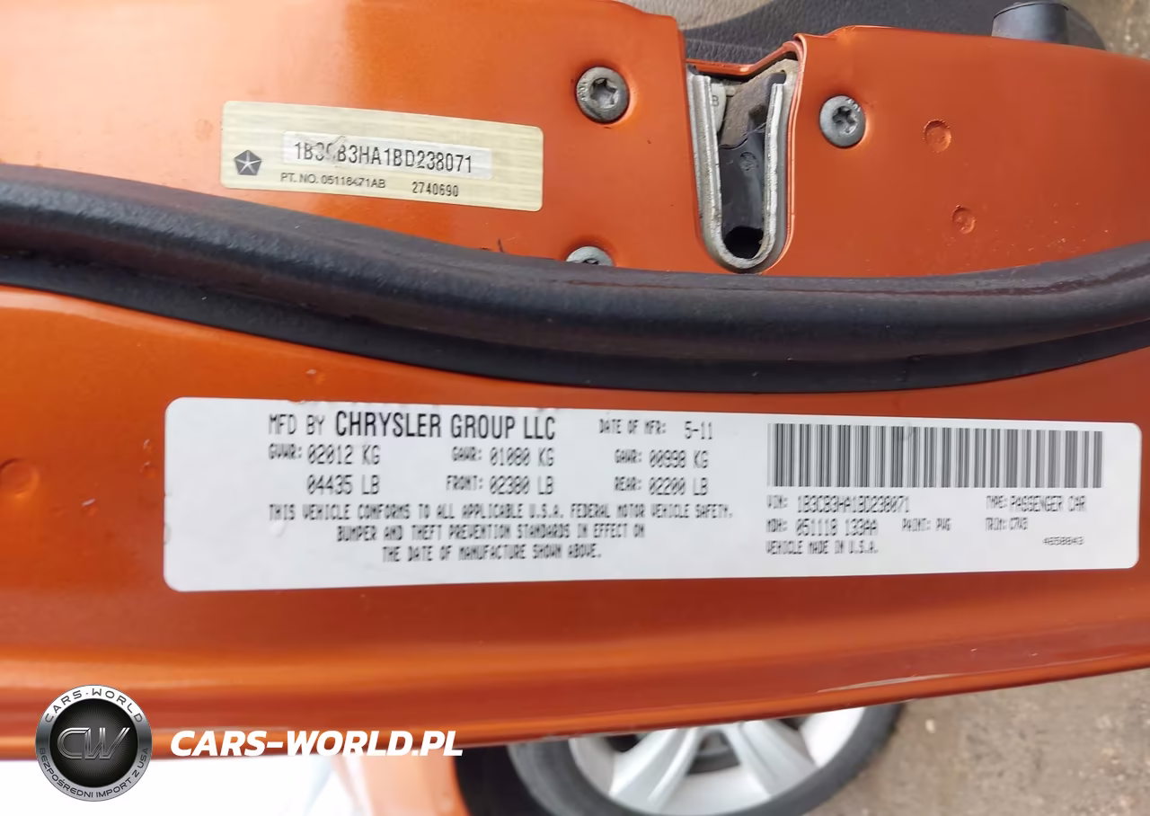 2011 Dodge Caliber Mainstreet VIN:1B3CB3HA1BD238071 - 9