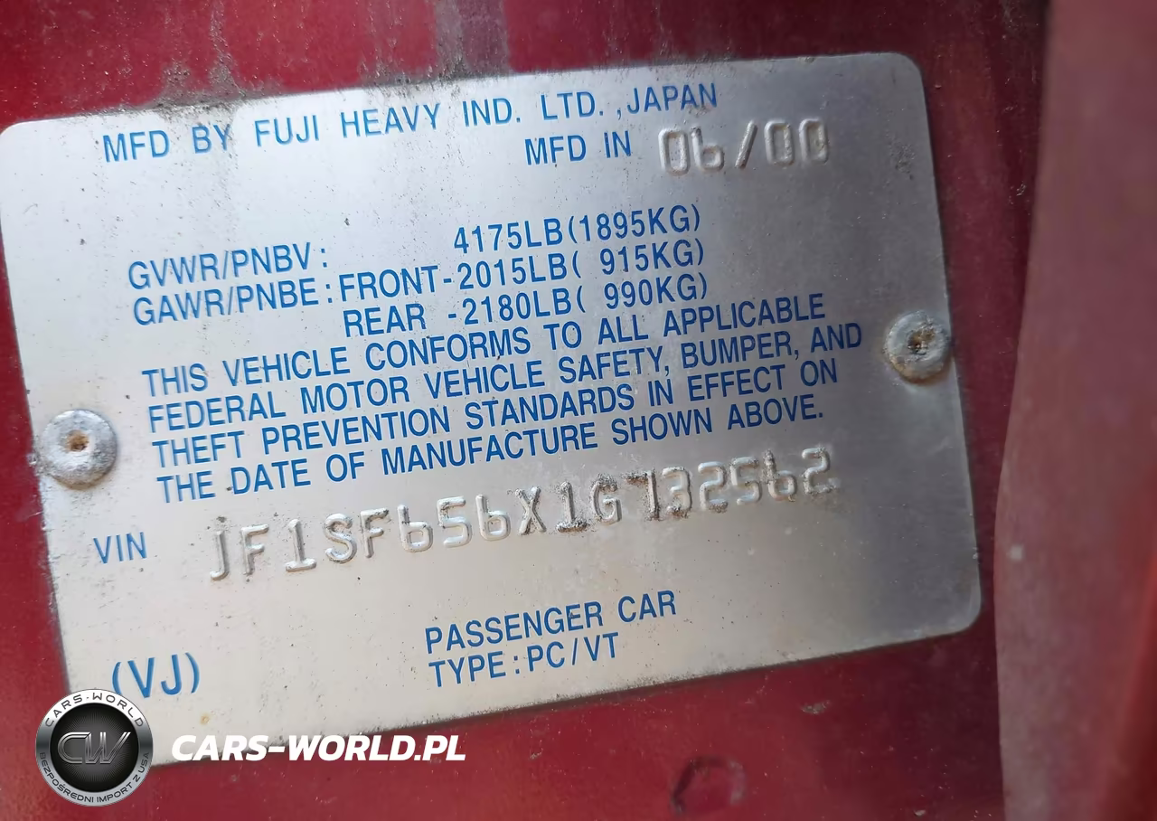 2001 Subaru Forester S VIN:JF1SF656X1G732562 - 9