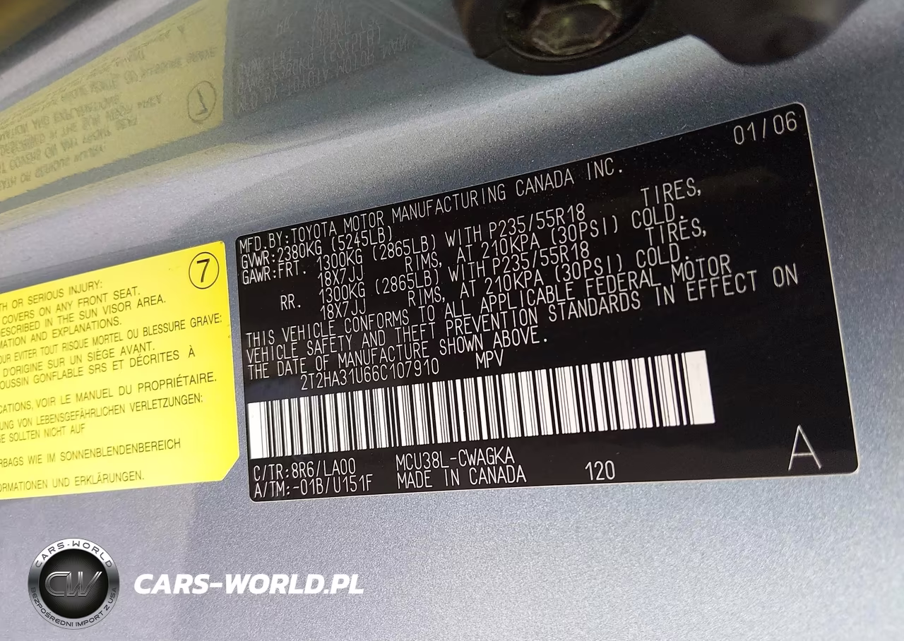 2006 Lexus Rx 330 VIN:2T2HA31U66C107910 - 9