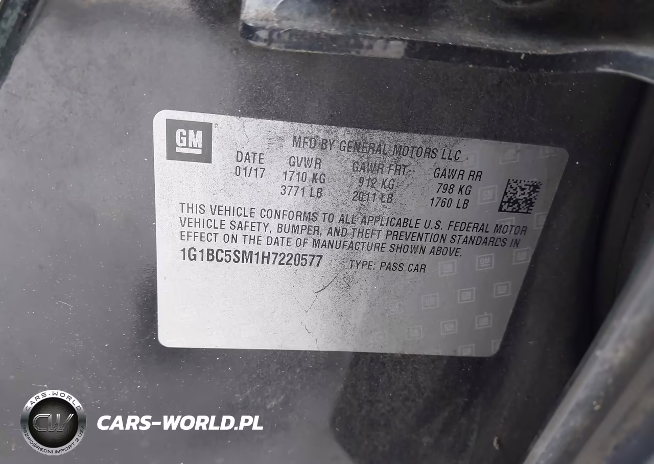 2017 Chevrolet Cruze Ls Auto VIN:1G1BC5SM1H7220577 - 9