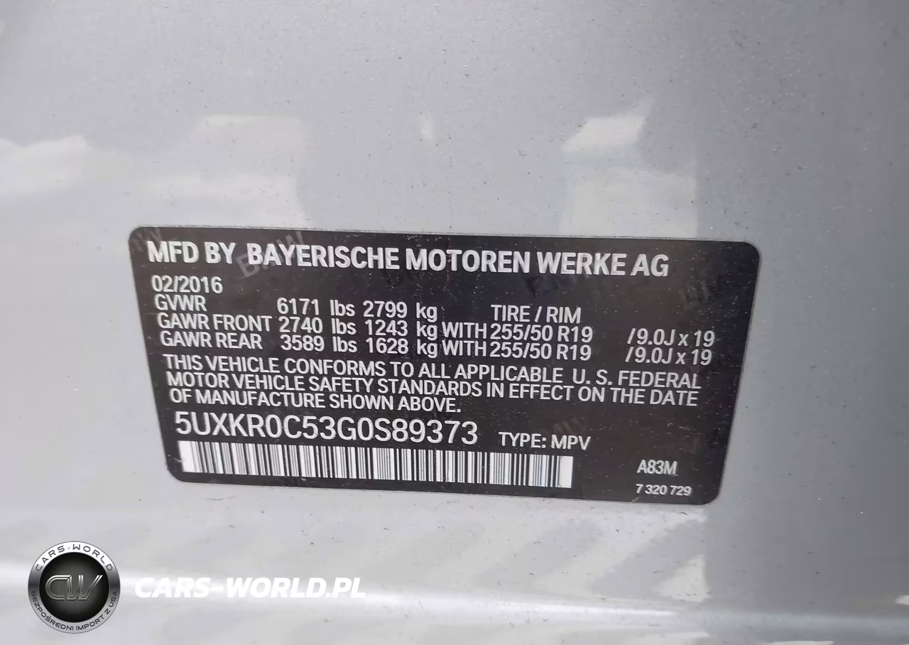 2016 BMW X5 xDrive35I VIN:5UXKR0C53G0S89373 - 9