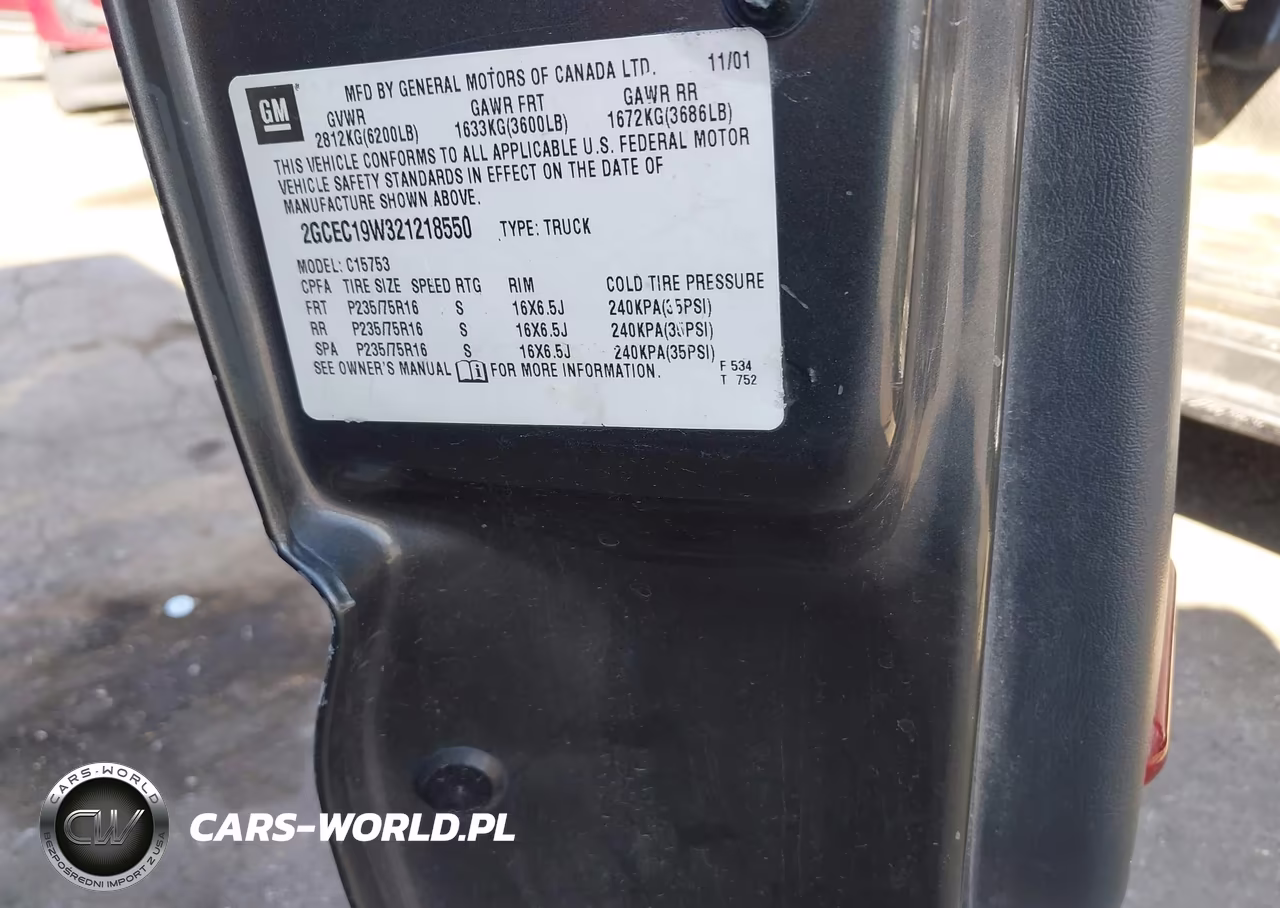 2002 Chevrolet Silverado 1500 VIN:2GCEC19W321218550 - 9