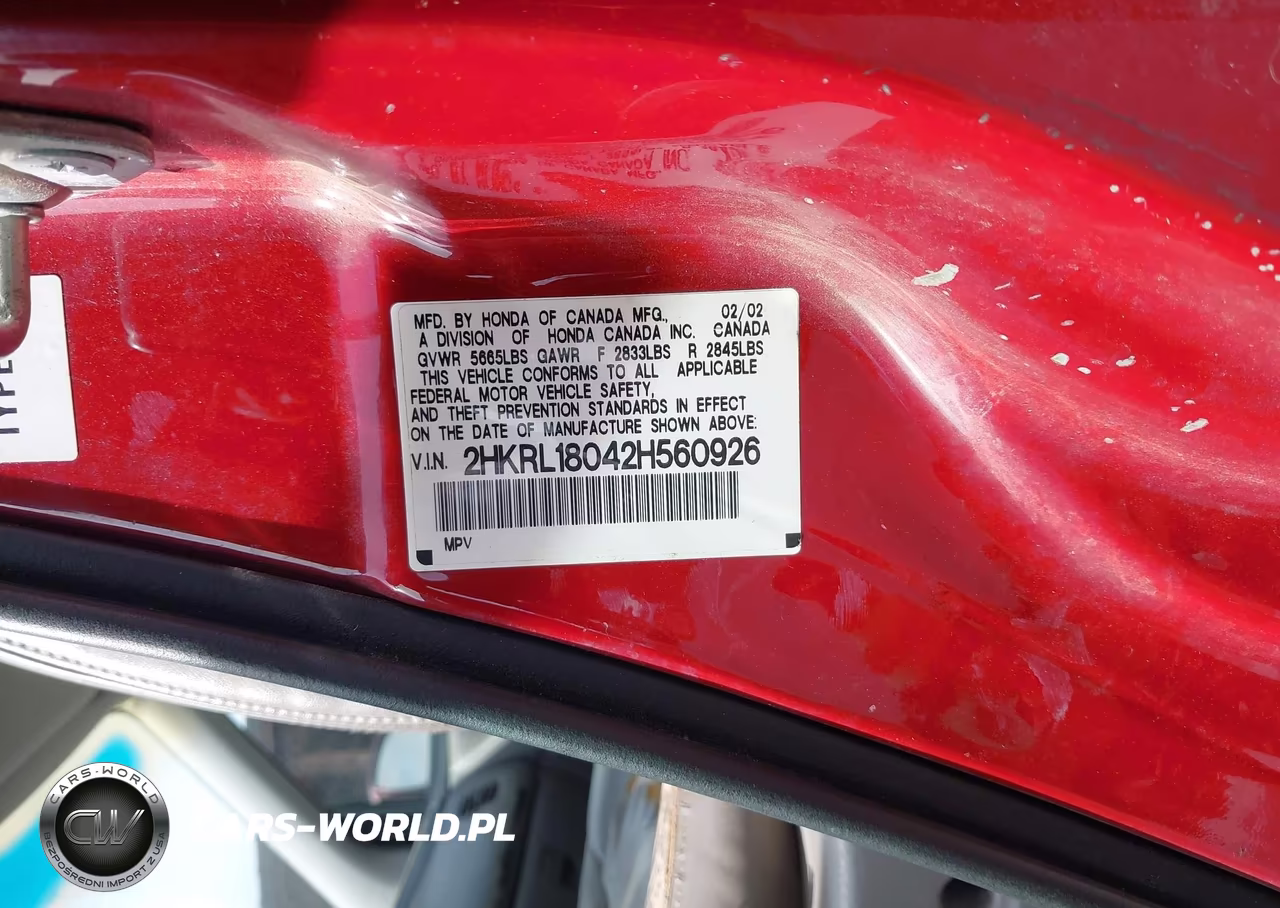 2002 Honda Odyssey Ex-L VIN:2HKRL18042H560926 - 9