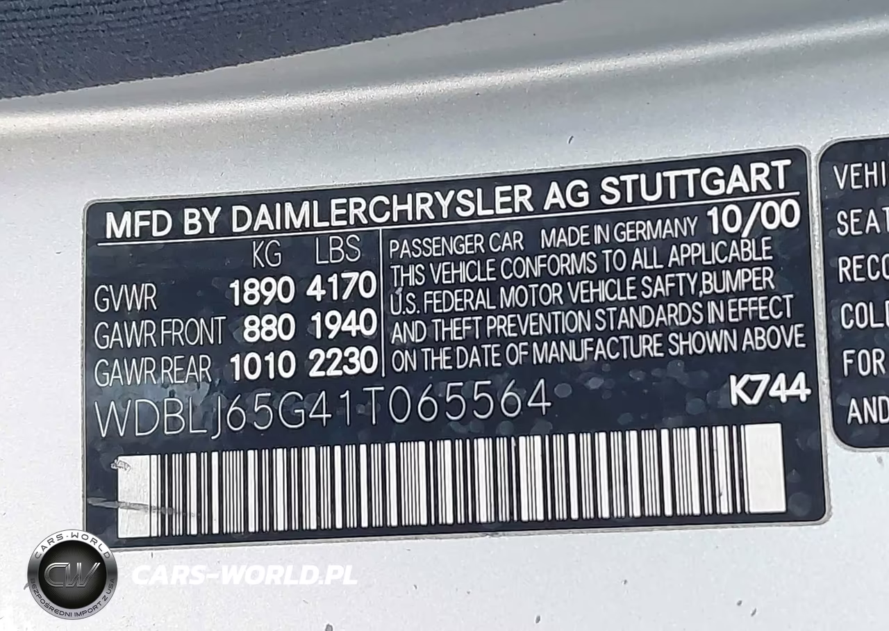 2001 Mercedes-Benz Clk 320 VIN:WDBLJ65G41T065564 - 9