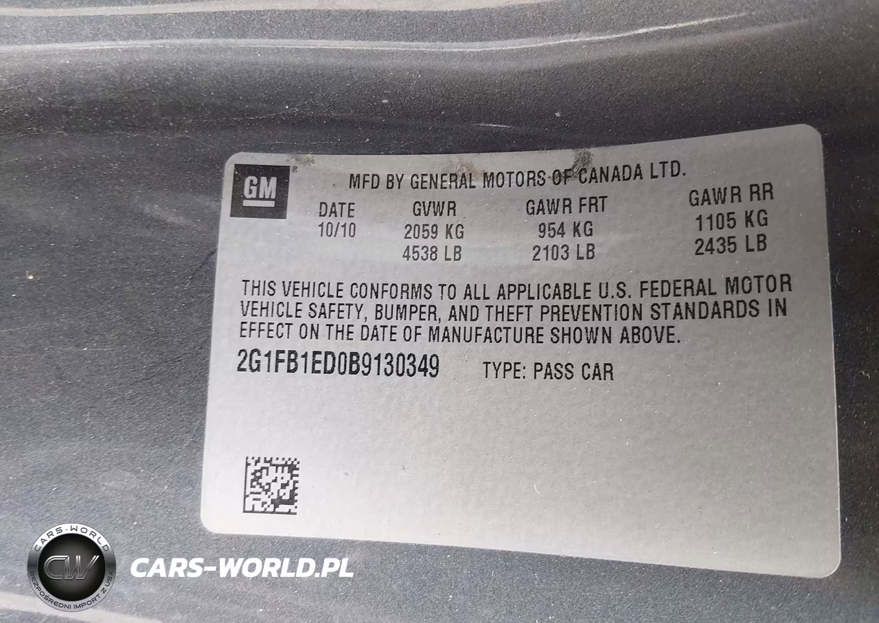 2011 Chevrolet Camaro 1Lt VIN:2G1FB1ED0B9130349 - 9