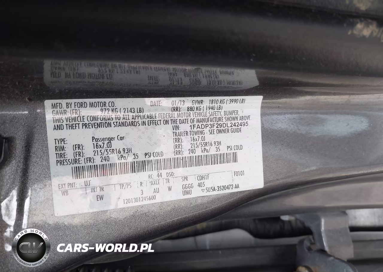 2013 Ford Focus Se VIN:1FADP3F29DL242495 - 9