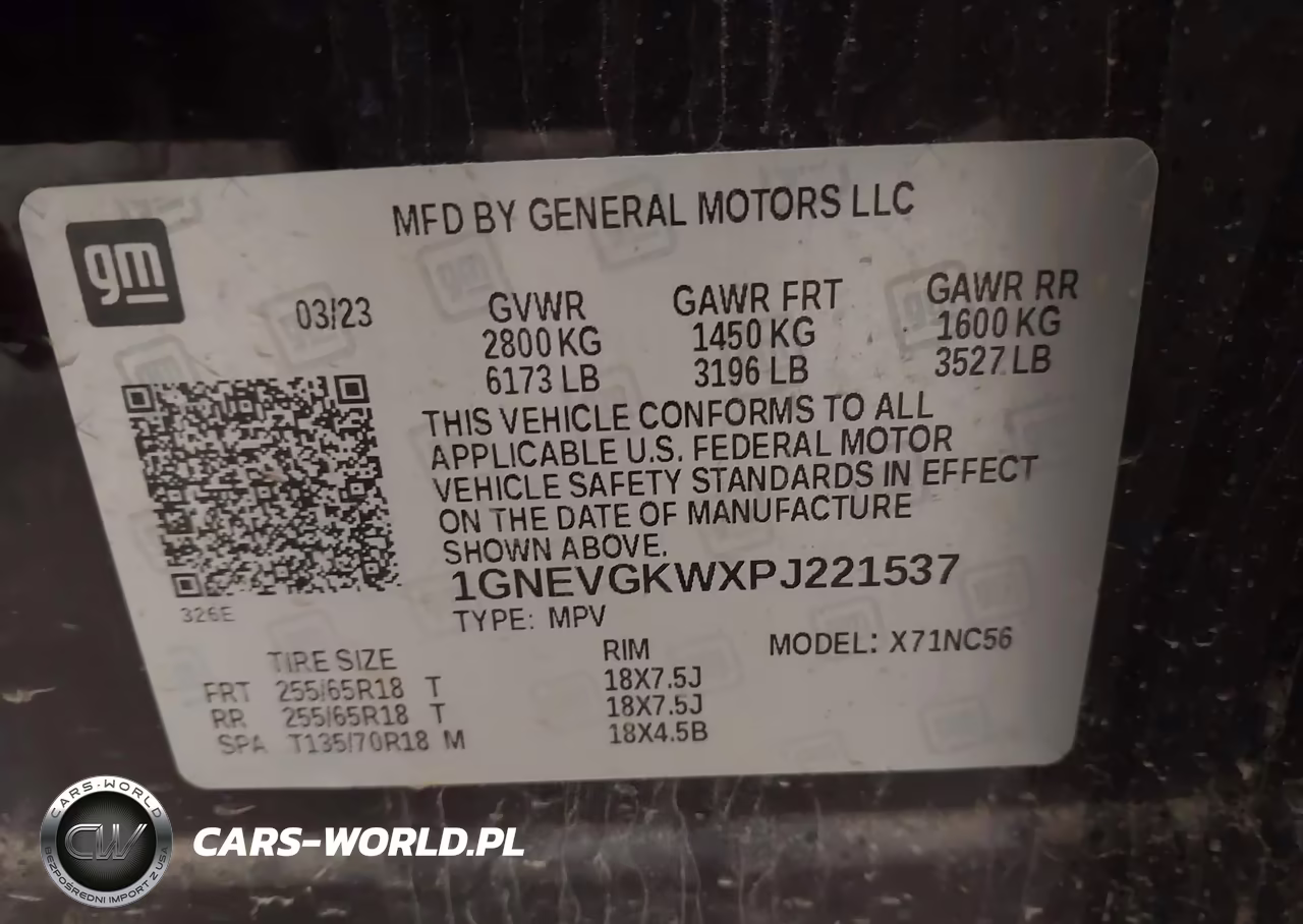 2023 Chevrolet Traverse Awd Lt Cloth VIN:1GNEVGKWXPJ221537 - 9