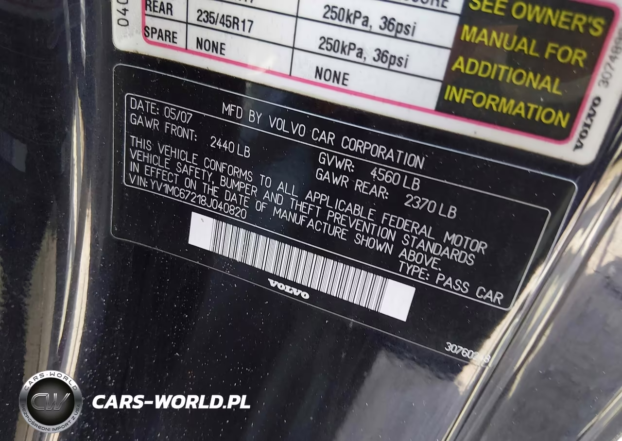 2008 Volvo C70 T5 M VIN:YV1MC67218J040820 - 9