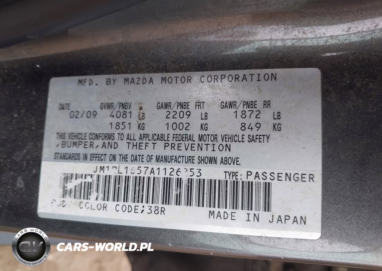 2010 Mazda Mazda3 S Sport VIN:JM1BL1S57A1126253 - 9