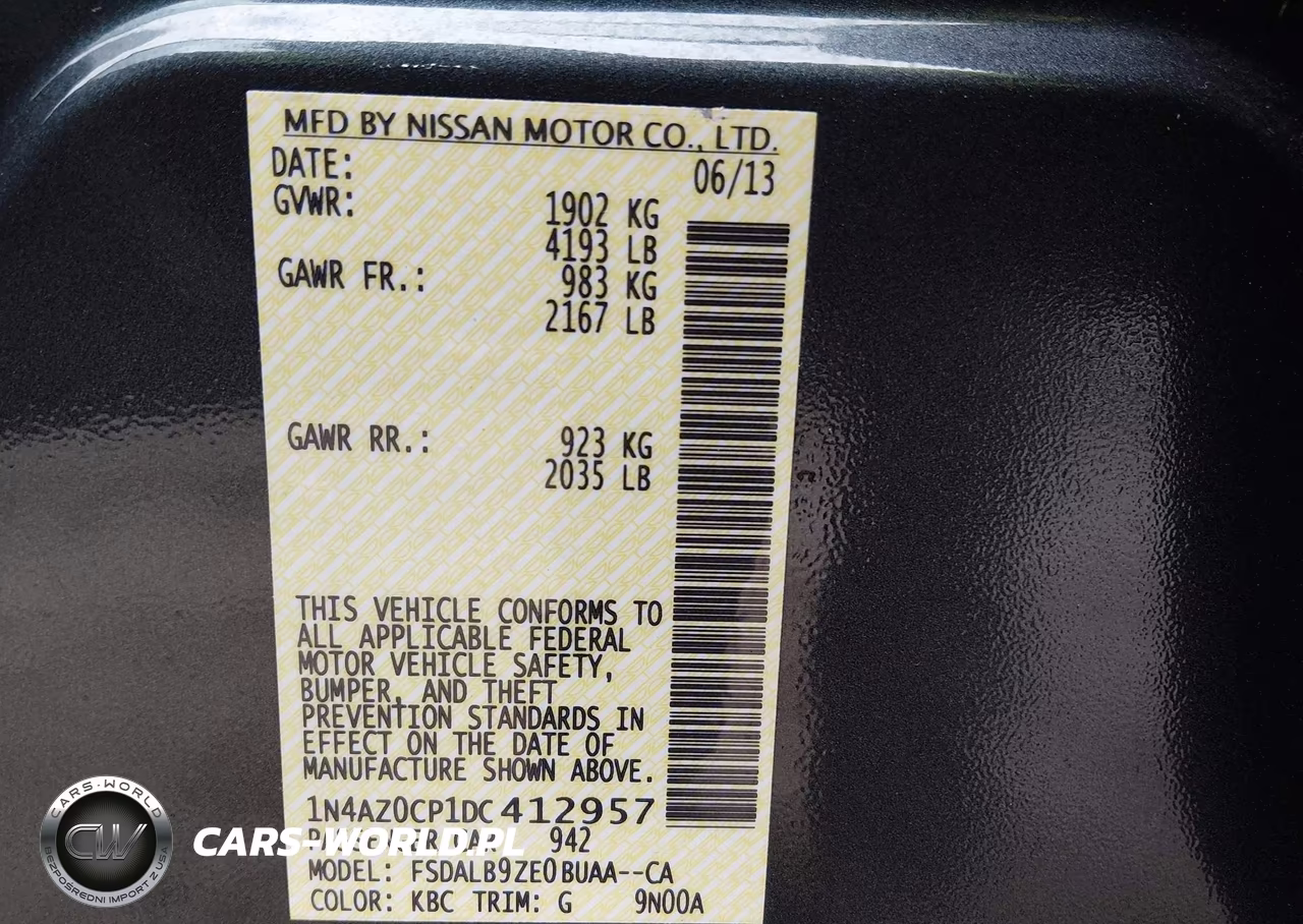 2013 Nissan Leaf S VIN:1N4AZ0CP1DC412957 - 9
