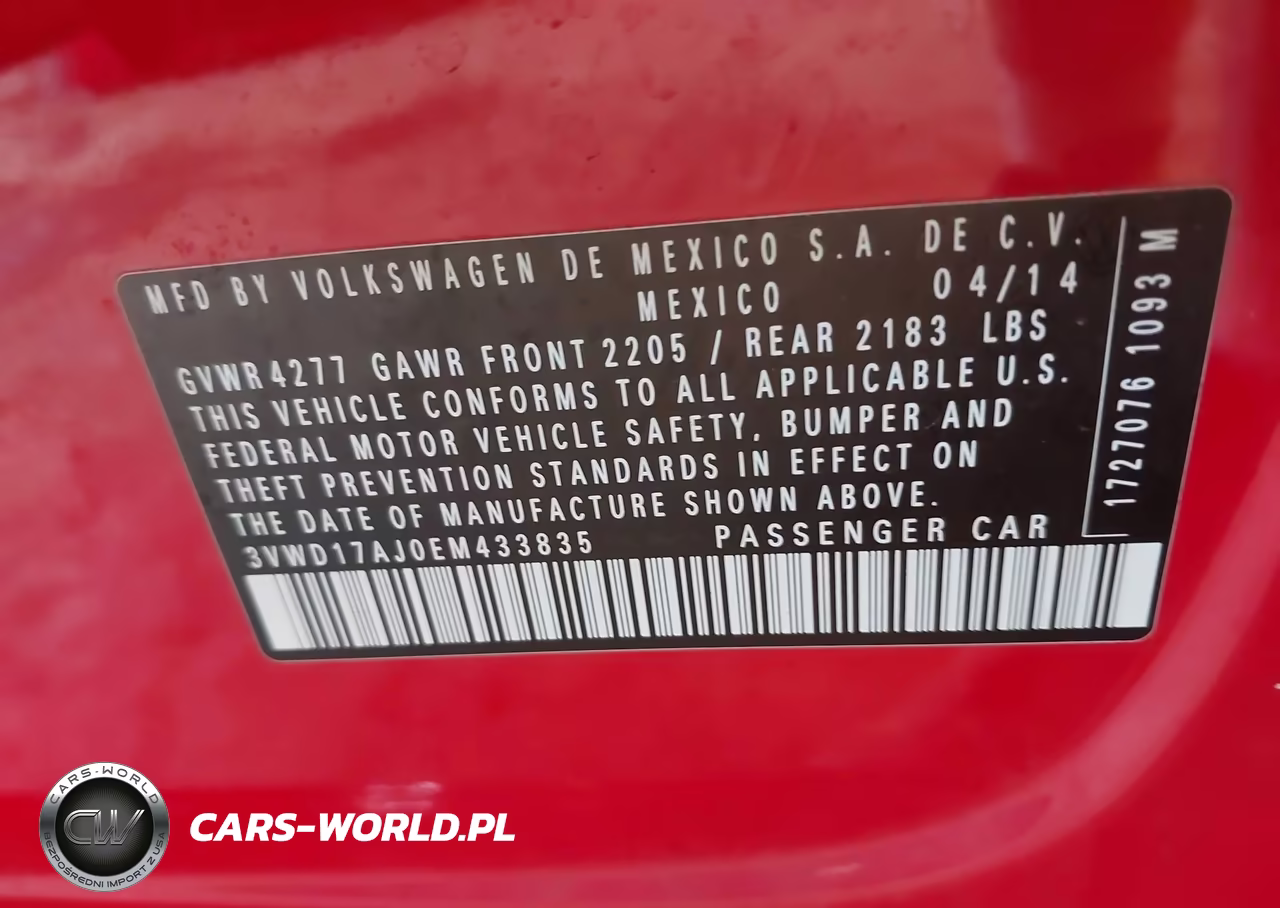2014 Volkswagen Jetta 1.8T Se VIN:3VWD17AJ0EM433835 - 9