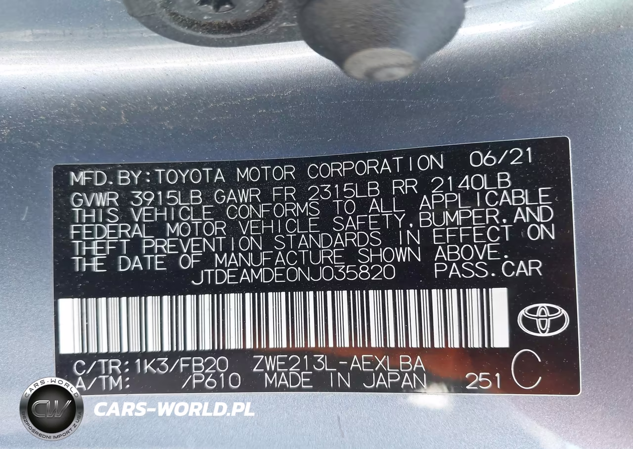 2022 Toyota Corolla Hybrid Le VIN:JTDEAMDE0NJ035820 - 9
