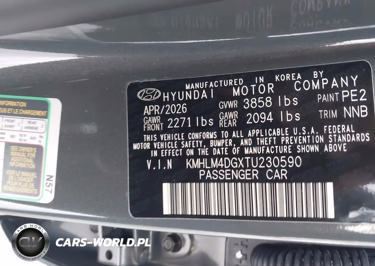 2026 Hyundai Elantra Sel Sport VIN:KMHLM4DGXTU230590 - 9