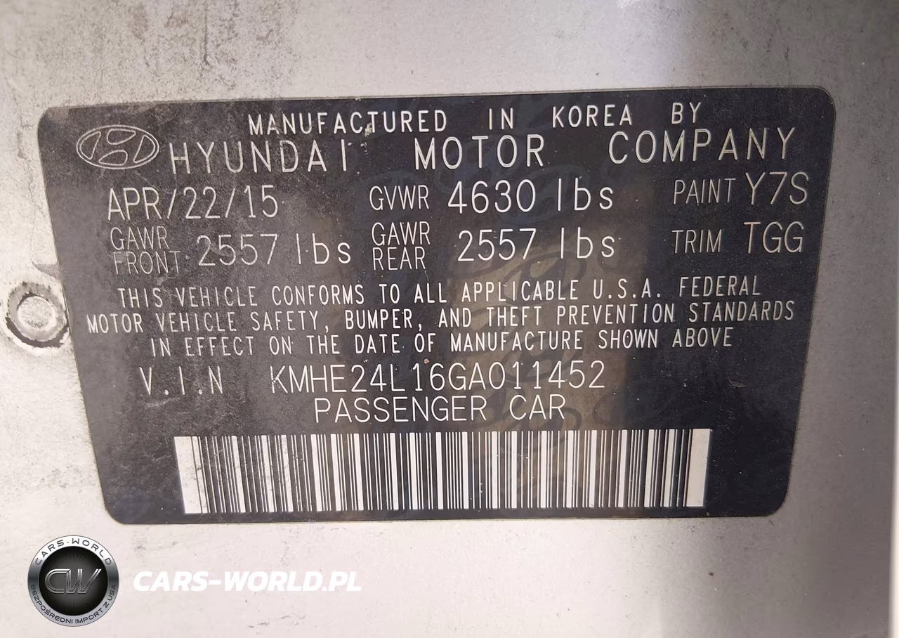 2016 Hyundai Sonata Hybrid Se VIN:KMHE24L16GA011452 - 9