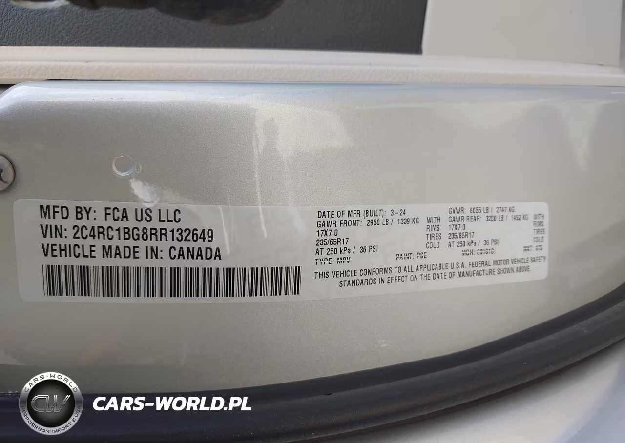 2024 Chrysler Pacifica Touring L VIN:2C4RC1BG8RR132649 - 9