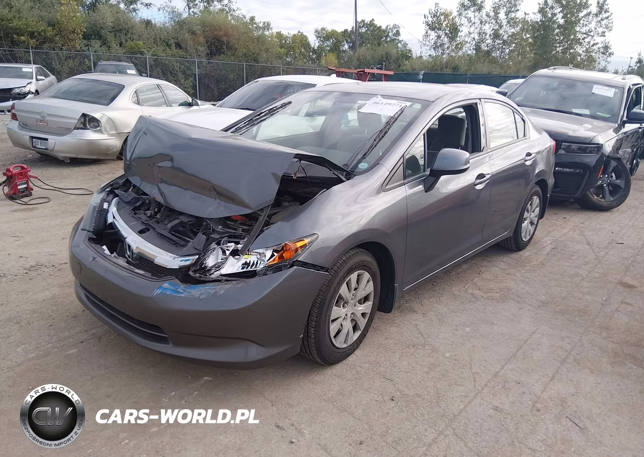 2012 Honda Civic Lx VIN:JHMFB2F55CS000800 - 2