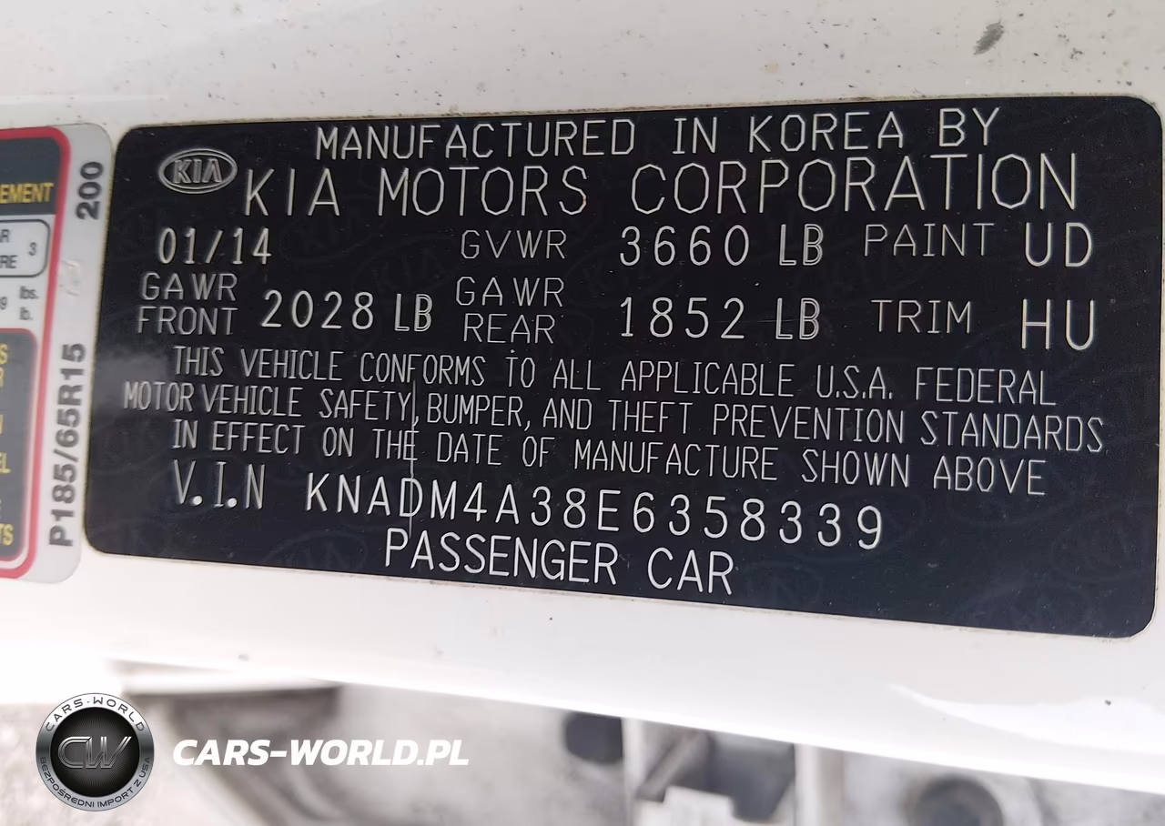 2014 Kia Rio Lx VIN:KNADM4A38E6358339 - 9