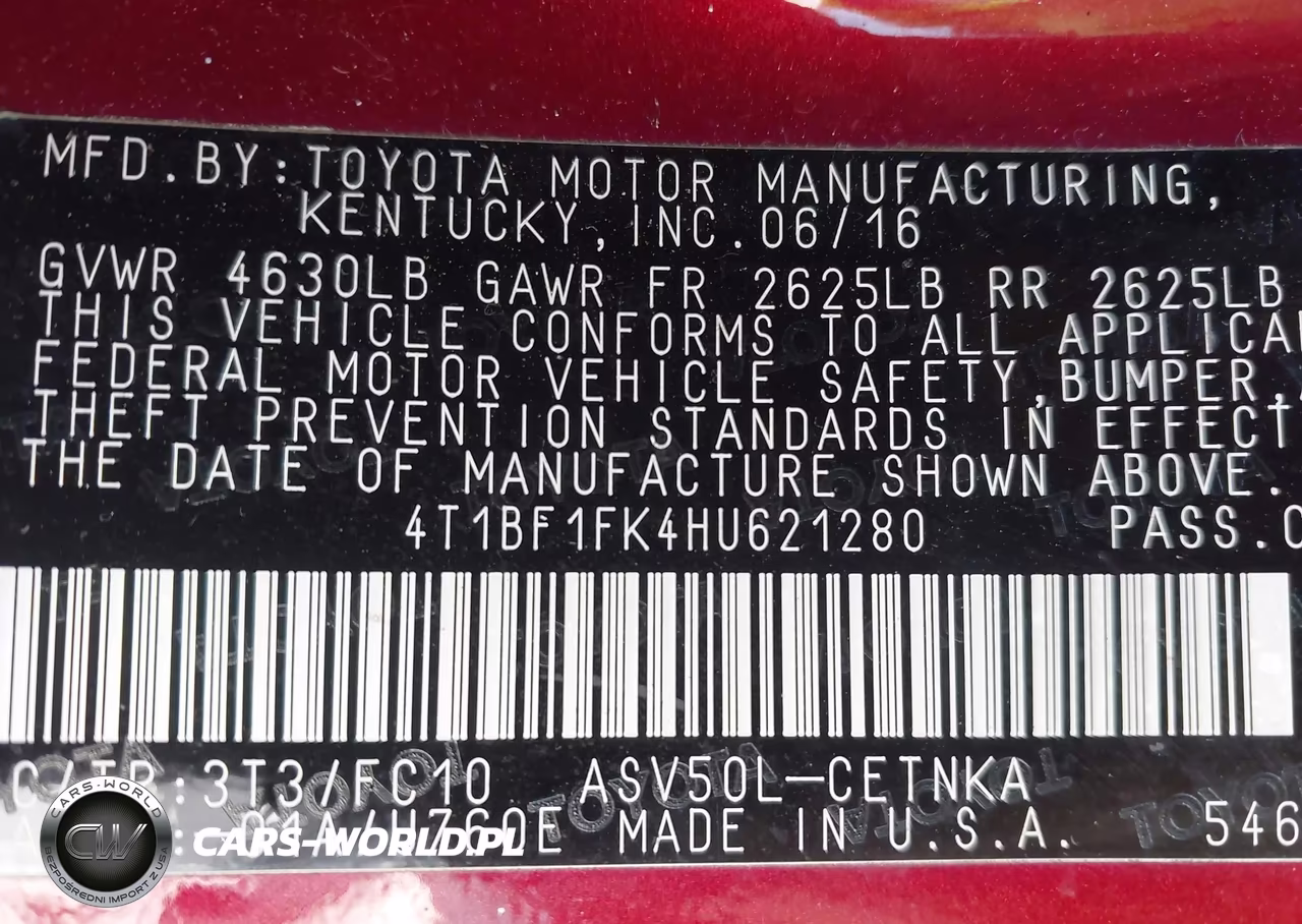 2017 Toyota Camry Le VIN:4T1BF1FK4HU621280 - 9