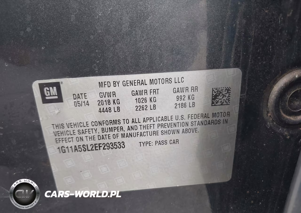 2014 Chevrolet Malibu 1Fl VIN:1G11A5SL2EF293533 - 9