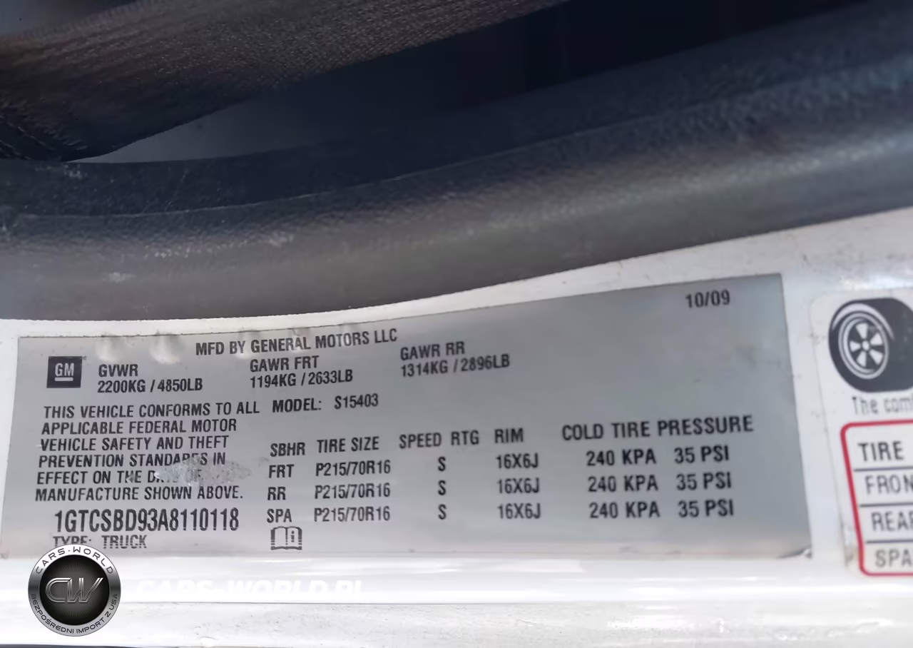 2010 GMC Canyon Work Truck VIN:1GTCSBD93A8110118 - 9