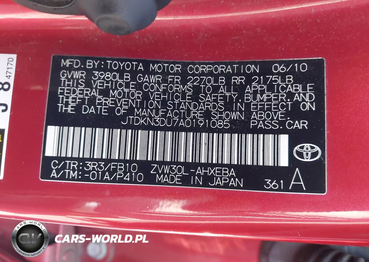 2010 Toyota Prius Ii VIN:JTDKN3DU7A0191085 - 9
