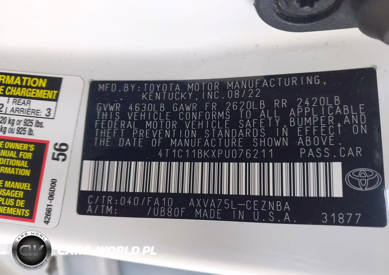 2023 Toyota Camry Le VIN:4T1C11BKXPU076211 - 9