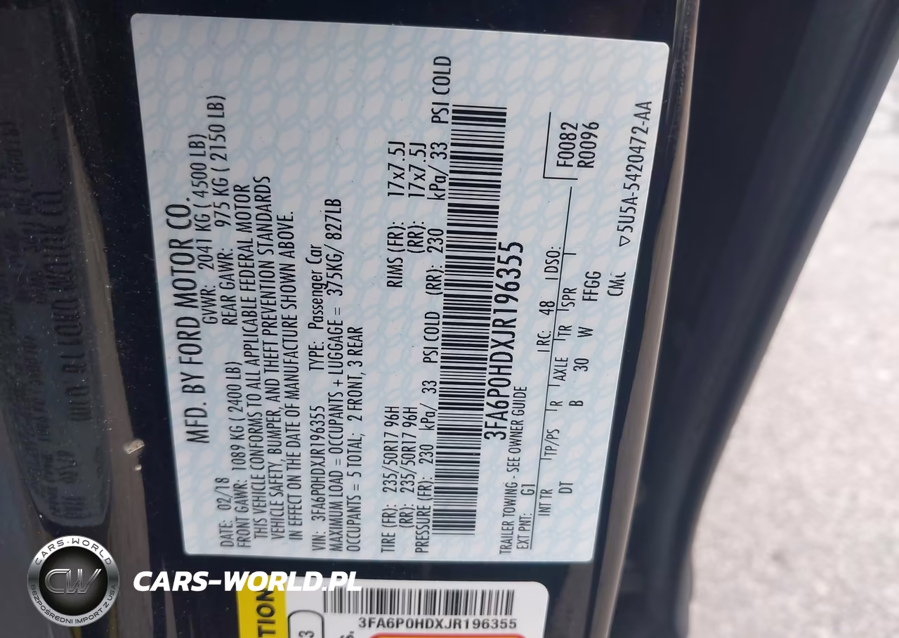 2018 Ford Fusion Se VIN:3FA6P0HDXJR196355 - 9