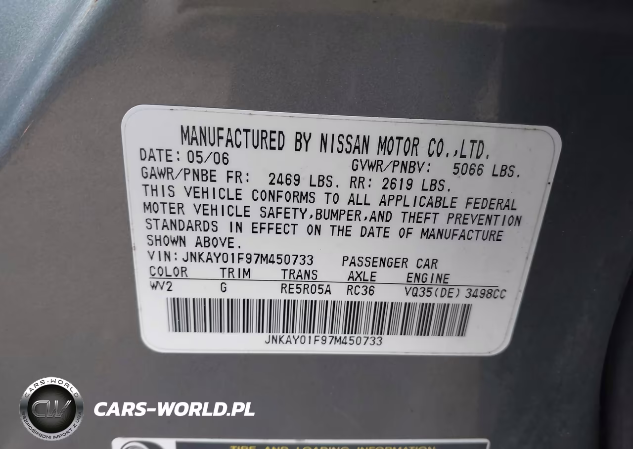 2007 Infiniti M35X VIN:JNKAY01F97M450733 - 9