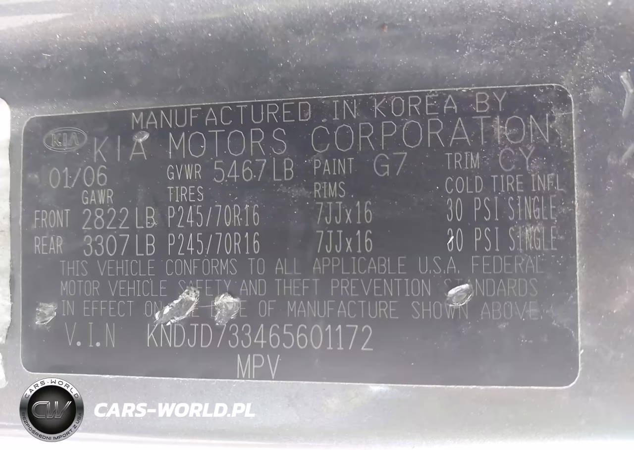 2006 Kia Sorento Ex-Lx VIN:KNDJD733465601172 - 9