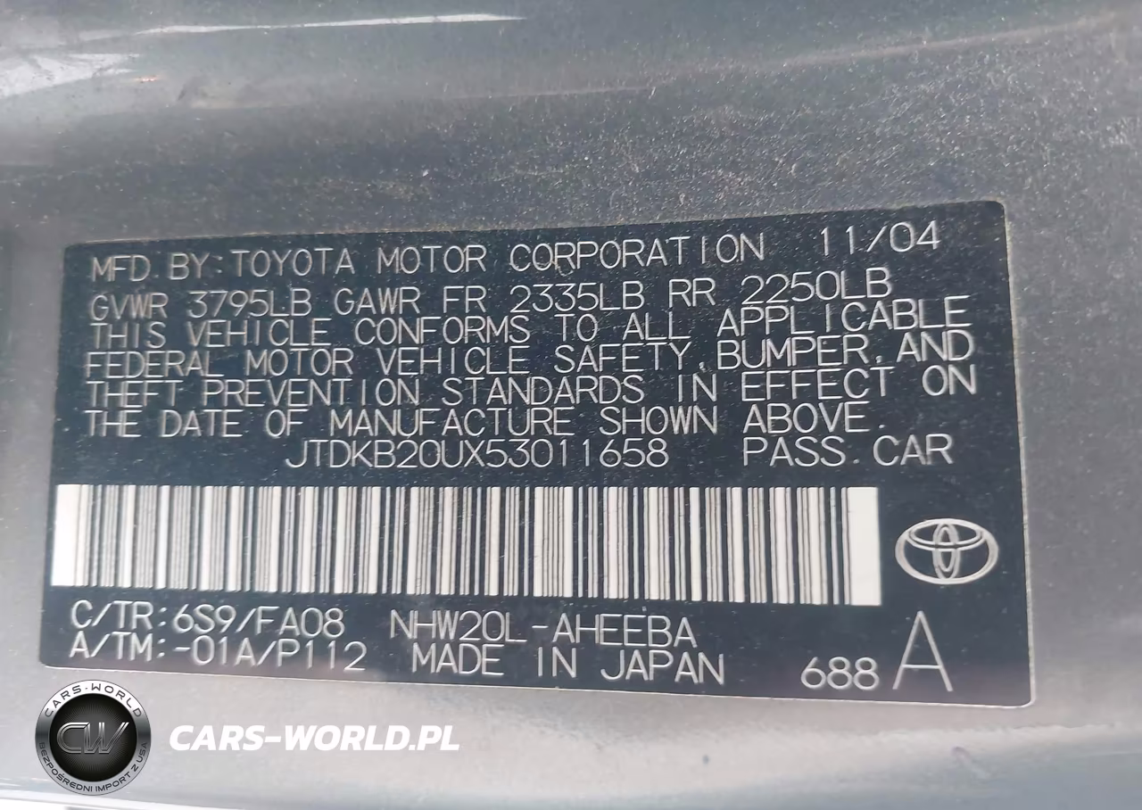 2005 Toyota Prius VIN:JTDKB20UX53011658 - 9