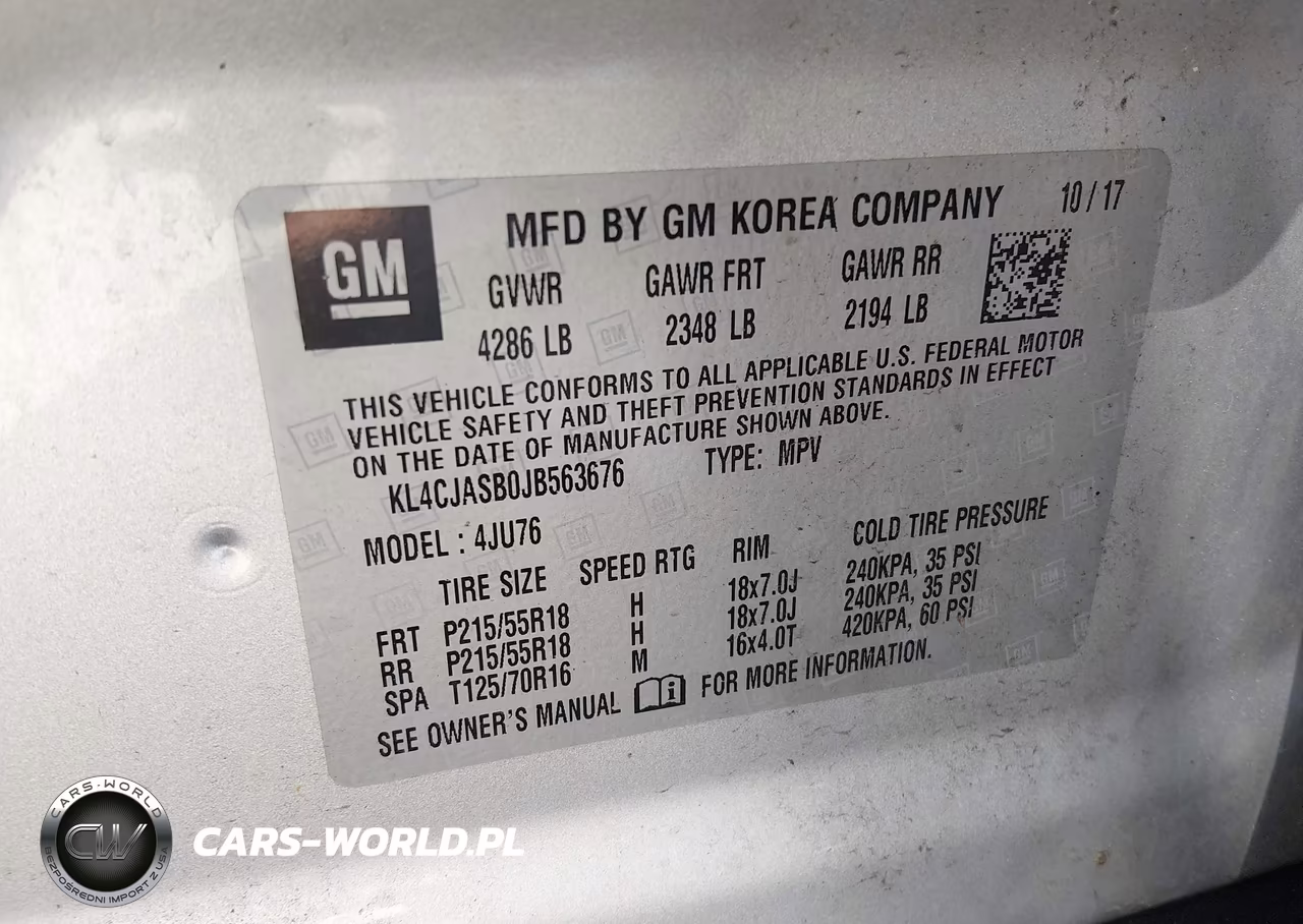 2018 Buick Encore Preferred VIN:KL4CJASB0JB563676 - 9