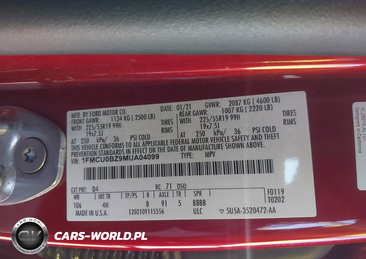2021 Ford Escape Se Hybrid VIN:1FMCU0BZ9MUA04099 - 9