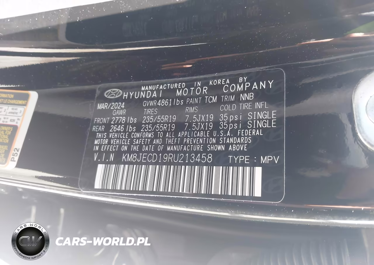 2024 Hyundai Tucson Hybrid Limited VIN:KM8JECD19RU213458 - 9