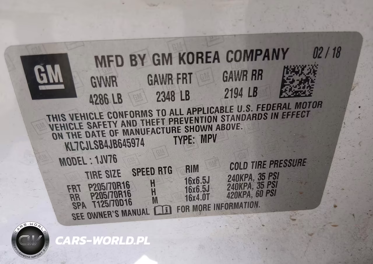 2018 Chevrolet Trax Lt VIN:KL7CJLSB4JB645974 - 9
