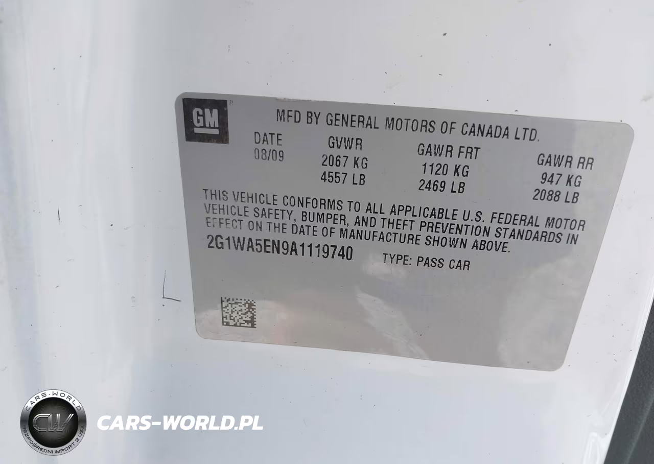 2010 Chevrolet Impala Ls VIN:2G1WA5EN9A1119740 - 9