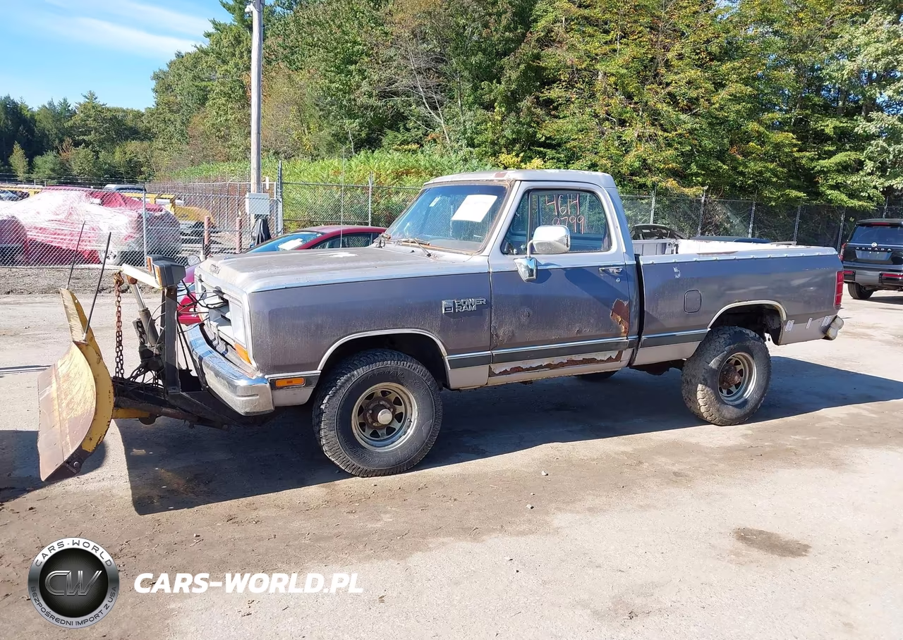 1989 Dodge W-Series W100 VIN:1B7HM06Y7KS031001 - 12