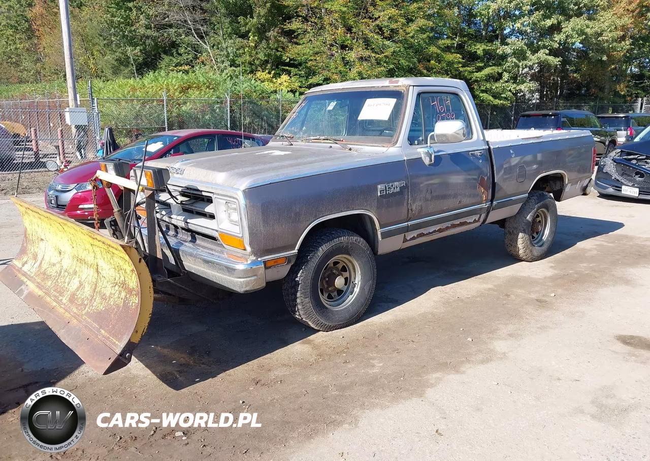 1989 Dodge W-Series W100 VIN:1B7HM06Y7KS031001 - 2