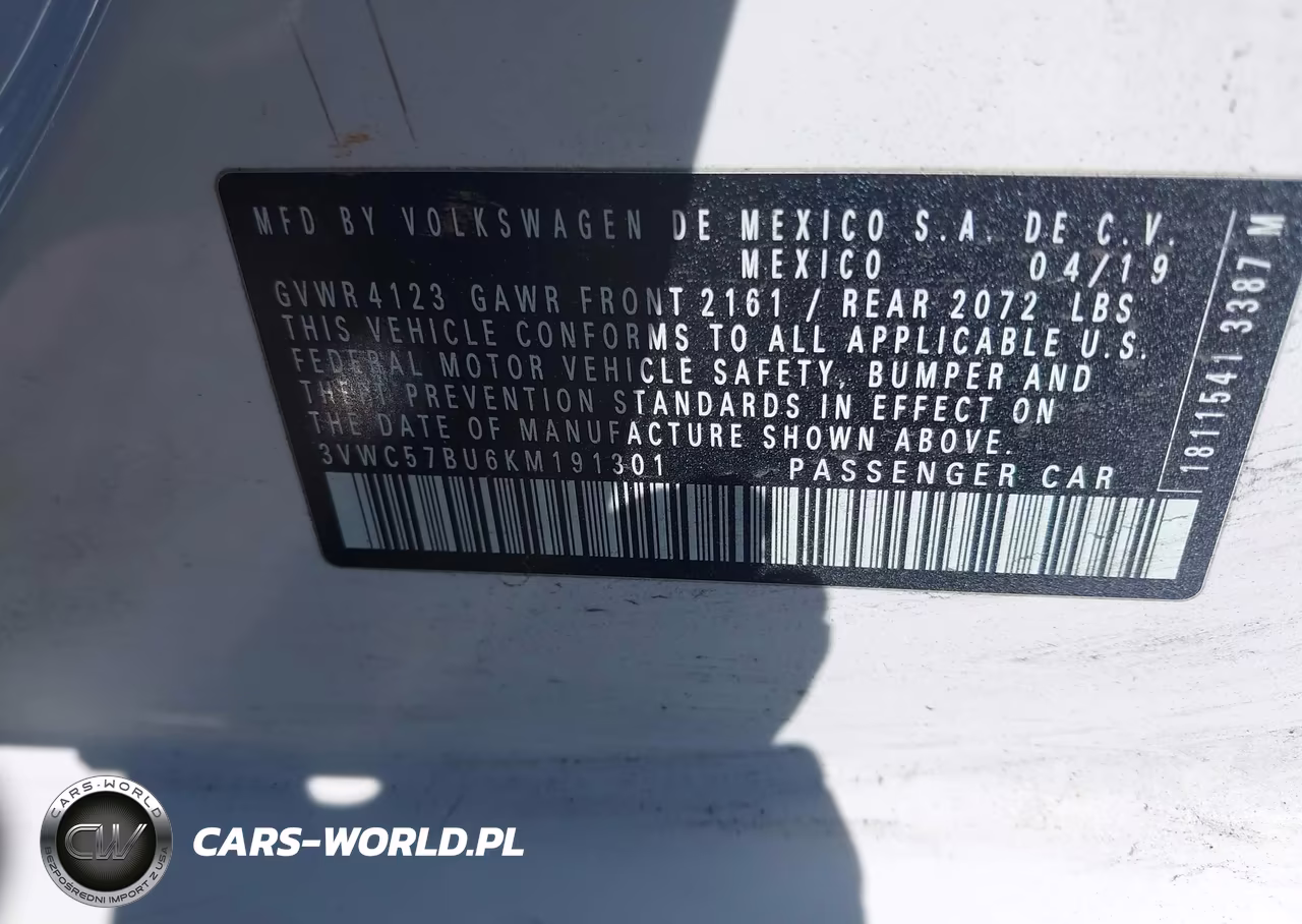 2019 Volkswagen Jetta 1.4T R-Line-1.4T S-1.4T Se VIN:3VWC57BU6KM191301 - 9