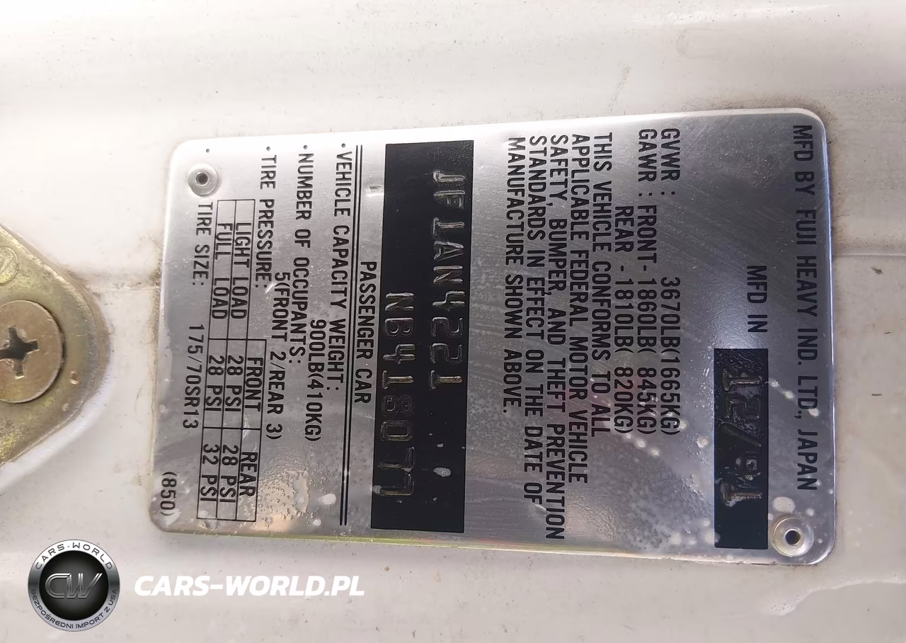 1992 Subaru Loyale VIN:JF1AN4221NB418077 - 9