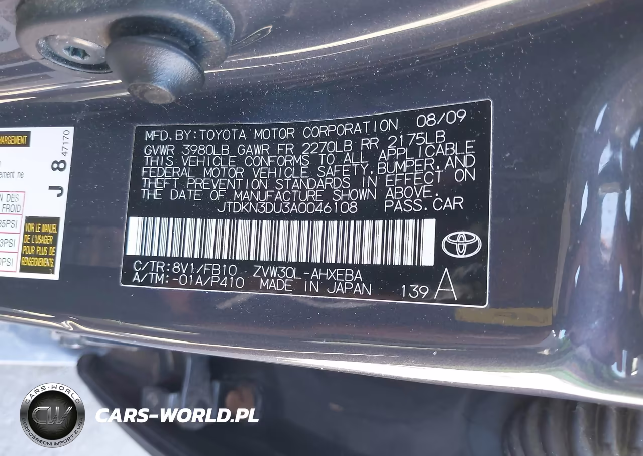 2010 Toyota Prius Iii VIN:JTDKN3DU3A0046108 - 9