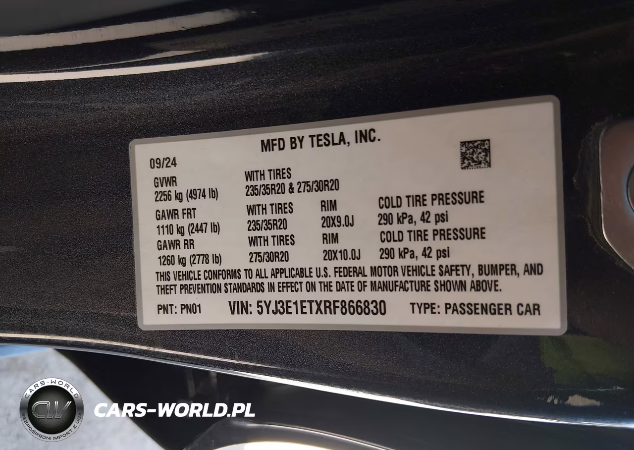 2024 Tesla Model 3 Performance All-Wheel Drive VIN:5YJ3E1ETXRF866830 - 9