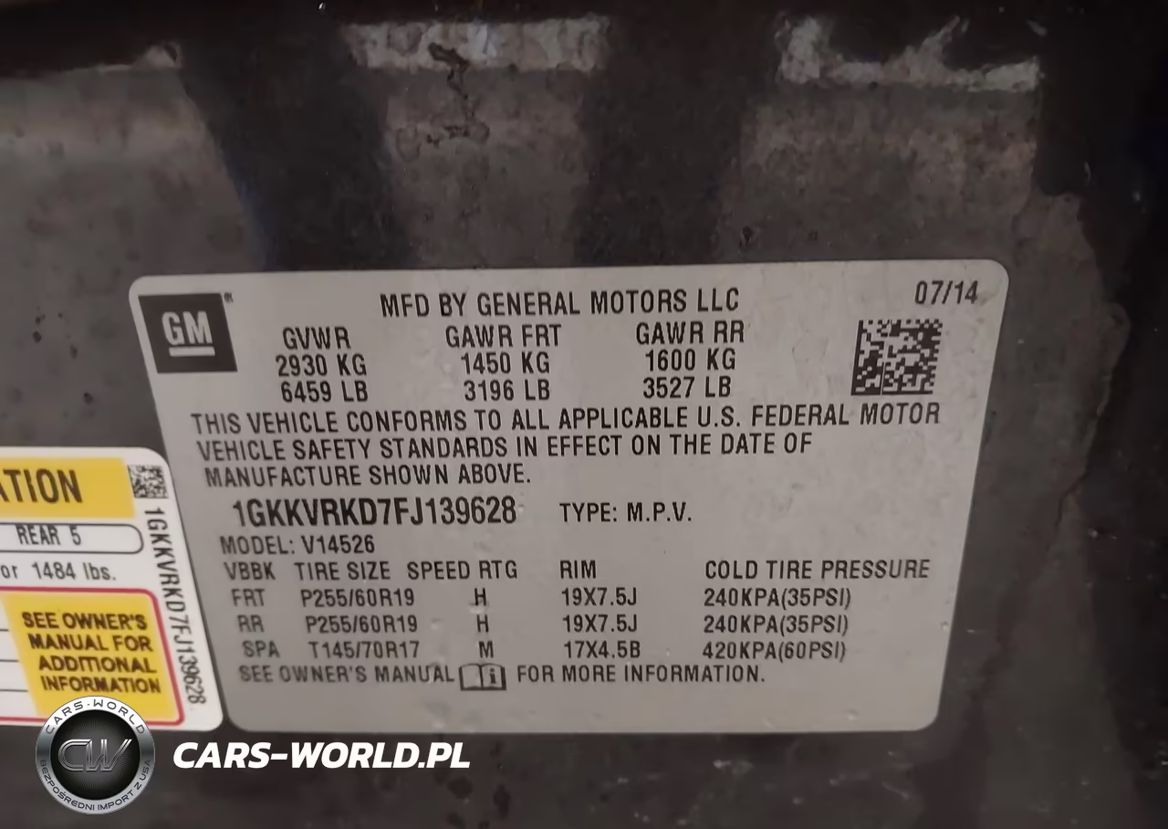 2015 GMC Acadia Slt-1 VIN:1GKKVRKD7FJ139628 - 9