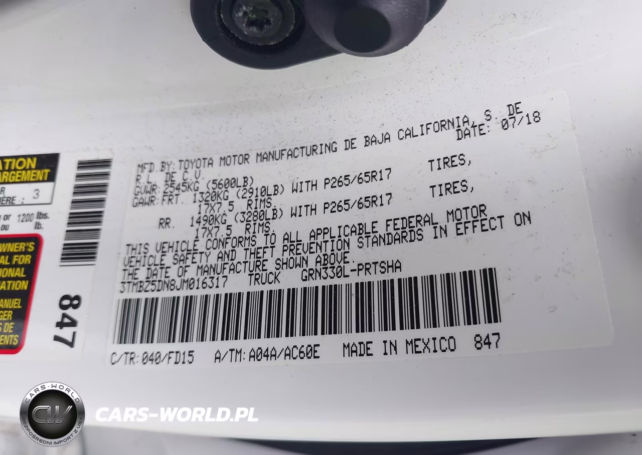 2018 Toyota Tacoma Trd Sport VIN:3TMBZ5DN8JM016317 - 9
