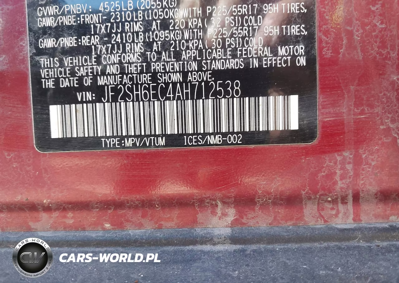 2010 Subaru Forester 2.5Xt Premium VIN:JF2SH6EC4AH712538 - 9