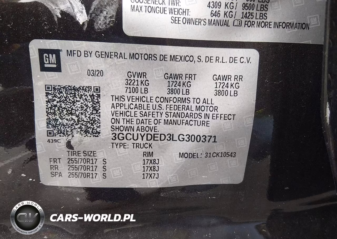 2020 Chevrolet Silverado 1500 4Wd Short Bed Lt VIN:3GCUYDED3LG300371 - 9
