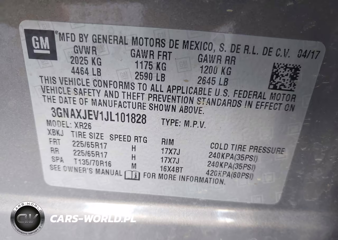 2018 Chevrolet Equinox Lt VIN:3GNAXJEV1JL101828 - 9