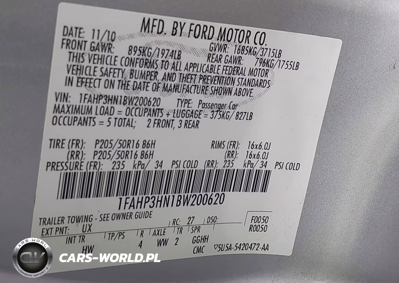 2011 Ford Focus Sel VIN:1FAHP3HN1BW200620 - 9