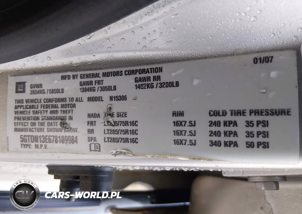 2007 Hummer H3 Suv VIN:5GTDN13E678189984 - 9