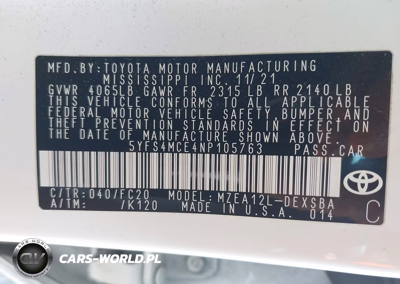2022 Toyota Corolla Se VIN:5YFS4MCE4NP105763 - 9