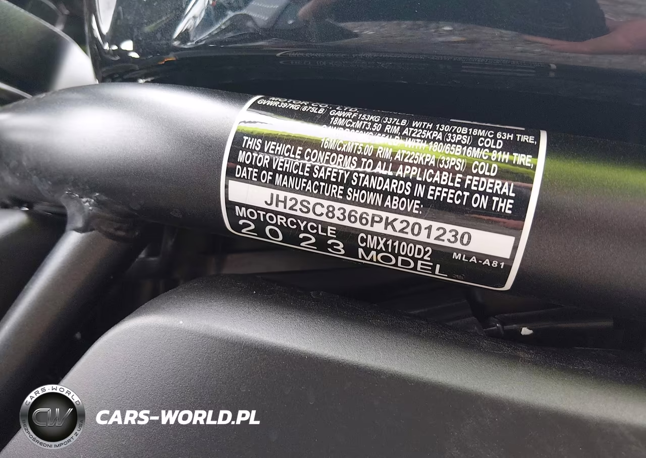 2023 Honda Cmx1100 T VIN:JH2SC8366PK201230 - 10
